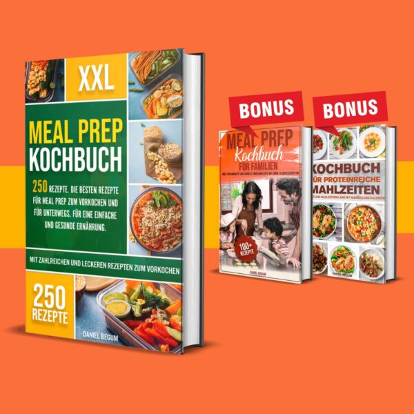 Meal Prep Kochbuch XXL + 2 BONUS