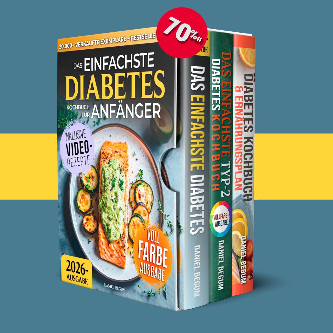 Das Einfachste Diabetes Kochbuch – Komplettes 3-Bücher-Set